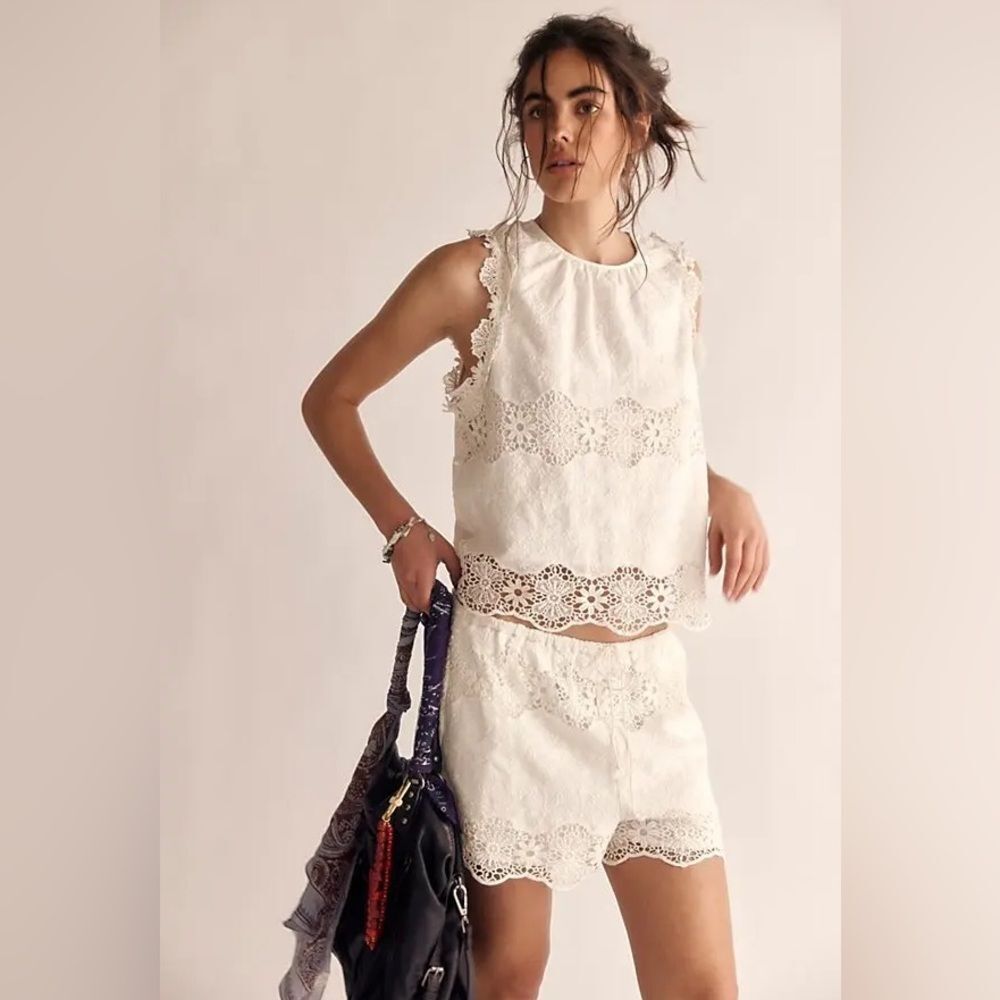 FREE PEOPLE Lace Ashtin Set - Ivory